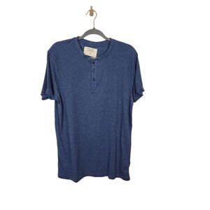 NWT Urban Heritage Men's Everyday‎ Henley in Blue Size Medium